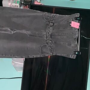 Black Denim Jumpsuit